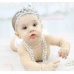 Princesss Silver Grey Sparkle Star Tiara Crowns Costume C429
